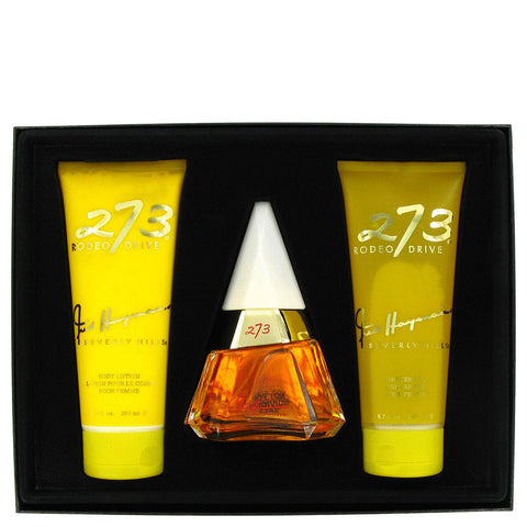 W-Gift-273-by-fred-hayman Gift Set -- 2.5 oz Eau De Purfum Spray + 6.7 oz Body Lotion + 6.7 oz Shower Gel + Mirror