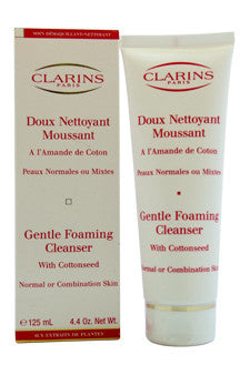 U-FoaC-gentle-foaming-cleanser-with-cottonseed-(normal-/-combination-skin-by-clarins 4.4 oz 