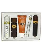 M-Gift-cuba-gold-by-fragluxe Gift Set -- 3.3 oz EDT Spray + 3.3 oz After Shave Spray + 6.7 oz Body Deodorant Spray + 6.7 oz Shower Gel +  1.17 oz EDT Spray