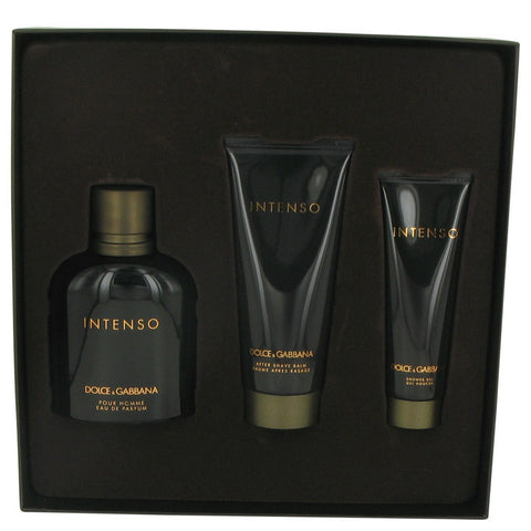 M-Gift-dolce-&-gabbana-intenso-by-dolce-&-gabbana Gift Set -- 4.2 oz EDP Spray + 3.3 oz  After Shave Balm + 1.6 oz Shower Gel