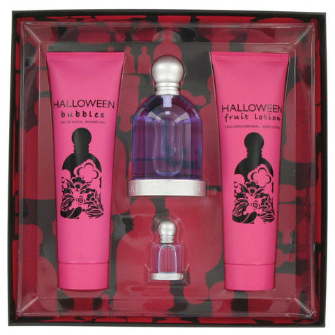 W-Gift-halloween-by-jesus-del-pozo Gift Set -- 3.4 oz EDT Spray + 5 oz Body Lotion + 5 oz Shower Gel + .15 oz Mini EDT