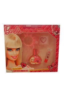 K-Gift-barbie-by-air-val-international Gift Set 1.02oz EDT Spray| 0.25oz Lip Gloss| Sticker| Tutu Hair Br|