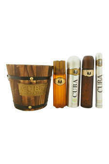 M-Gift-cuba-gold-by-cuba Gift Set 3.4oz edt Spray| 6.7oz deodorant Spray| 3.3oz after shave| 1.17oz edt Spray with bucket