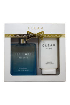 M-Gift-clear-blu-men-by-intercity-beauty-company Gift Set 2.82oz EDT Spray| 3.38oz Shower Gel