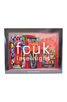 M-Gift-fcuk-late-night-by-french-connection-uk Gift Set 3.4oz EDT Spray| 3.4oz Hair And Body Shampoo| Playing Cards