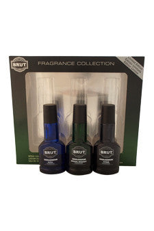 M-Gift-brut-fragrance-collection-by-faberge-co. Gift Set 1oz Brut Special Reserve EDC Spray| 1oz Brut Titan EDC Spray| 1oz Brut Azul EDC Spray