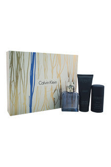 M-Gift-eternity-aqua-by-calvin-klein Gift Set 3.4oz EDT Spray| 2.6oz Deodorant Stick| 3.4oz After Shave Balm