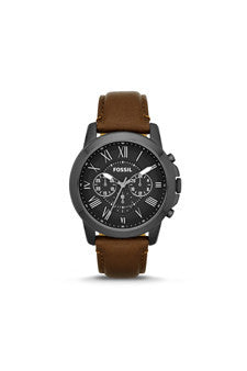 M-Wat-fs4885p-grant-chronograph-brown-leather-watch-by-fossil 1 Pc 