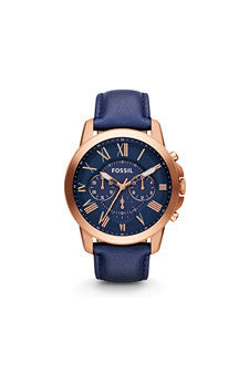 M-Wat-fs4835p-grant-chronograph-navy-leather-watch-by-fossil 1 Pc 