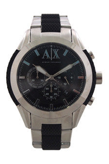 M-Wat-ax1214-chronograph-black-silicone-wrapped-stainless-steel-bracelet-watch-by-armani-exchange 1 Pc 