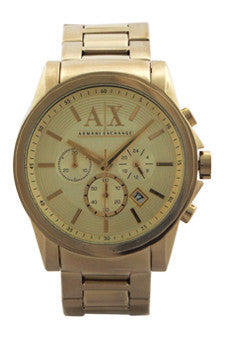 M-Wat-ax2099-chronograph-gold-ion-plated-stainless-steel-bracelet-watch-by-armani-exchange 1 Pc 