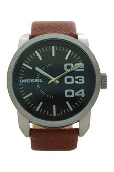 M-Wat-dz1513-tan-leather-strap-watch-by-diesel 1 Pc 