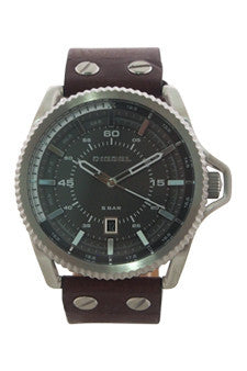 M-Wat-dz1716-rollcage-dark-brown-leather-strap-watch-by-diesel 1 Pc 