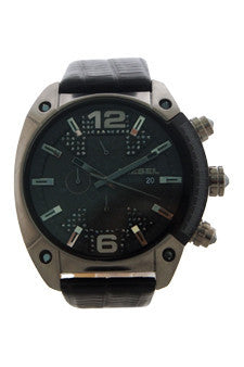 M-Wat-dz4372-overflow-stainless-steel-leather-chronograph-watch-by-diesel 1 Pc 