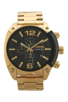 M-Wat-dz4342-chronograph-overflow-gold-tone-stainless-steel-bracelet-watch-by-diesel 1 Pc 