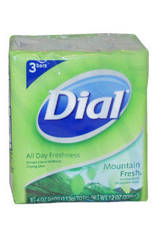 U-Soa-mountain-fresh-antibacterial-deodorant-soap-by-dial 3 x 4 oz 