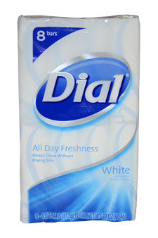 U-Soa-white-antibacterial-deodorant-soap-by-dial 8 x 4 oz 