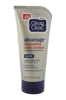 U-Cle-advantage-oil-absorbing-cream-cleanser-oil-free-by-clean-&-clear 5 oz 