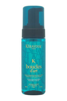 U-Mou-boucles-d'art-sculptural-curls-aqua-mousse-flexible-hold-by-kerastase 5.1 oz 