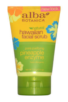 U-Scr-hawaiian-pineapple-enzyme-facial-scrub-by-alba-botanica 4 oz 