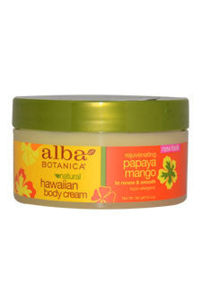 U-BodC-hawaiian-papaya-mango-rejuvenating-body-cream-by-alba-botanica 6.5 oz 