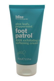 U-ExfSC-aloe-leaf-+-peppermint-foot-patrol-aha-exfoliating-&-softening-cream-by-bliss 2.5 oz 