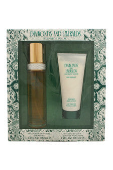 W-Gift-diamonds-and-emeralds-by-elizabeth-taylor Gift Set 3.4 oz EDT Spray | 3.4 oz Body Lotion