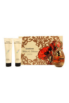 W-Gift-wishes-&-dreams-by-bebe Gift Set 3.4oz EDP Spray| 3.4oz Body Lotion| 3.4oz Shower Gel