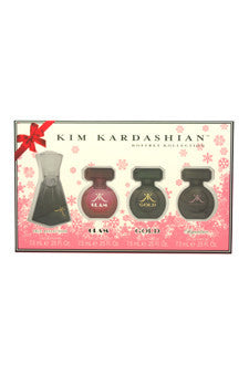 W-Gift-kim-kardashian-collection-by-kim-kardashian Gift Set 0.25oz True Reflection EDP Splash| 0.25oz Glam EDP Splash| 0.25oz Gold EDP Splash| 0.25oz Signature EDP Splash