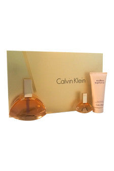 W-Gift-endless-euphoria-by-calvin-klein Gift Set 4oz EDP Spray| 0.5oz EDP Spray Mini| 3.4oz Sensual Body Lotion