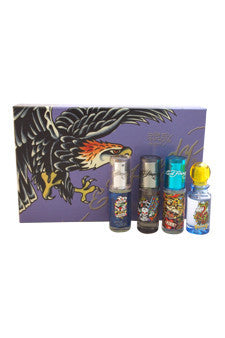 W-Gift-ed-hardy-deluxe-collection-by-christian-audigier Gift Set 0.25oz Love & Luck EDT Spray| 0.25oz Hearts & Daggers EDT Spray| 0.25oz Born Wild EDT Spray| 0.25oz Villian EDT Spray