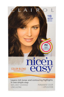 W-HaiC-nice-'n-easy-permanent-color---118-natural-medium-brown-by-clairol 1 Application 