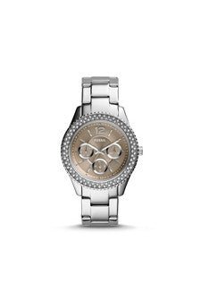 W-Wat-es3733p-stella-multifunction-stainless-steel-&-taupe-watch-by-fossil 1 Pc 