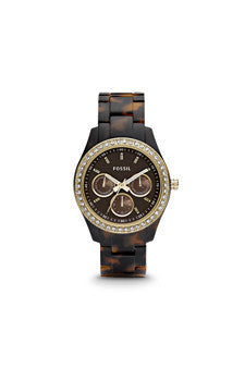 W-Wat-es2795p-stella-multifunction-tortoise-resin-watch-by-fossil 1 Pc 