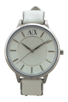 W-Wat-ax5300-stainless-steel-and-white-leather-strap-watch-by-armani-exchange 1 Pc 