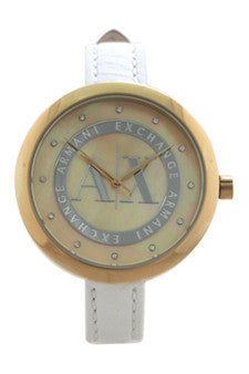 W-Wat-ax4227-white-leather-strap-watch-by-armani-exchange 1 Pc 