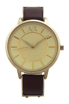 W-Wat-ax5310-dark-brown-leather-strap-watch-by-armani-exchange 1 Pc 