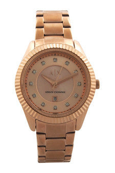 W-Wat-ax5432-rose-gold-tone-stainless-steel-bracelet-watch-by-armani-exchange 1 Pc 