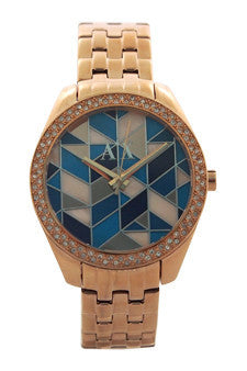 W-Wat-ax5528-gold-tone-stainless-steel-mosaic-watch-by-armani-exchange 1 Pc 