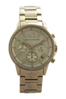 W-Wat-ax4327-chronograph-gold-tone-stainless-steel-bracelet-watch-by-armani-exchange 1 Pc 