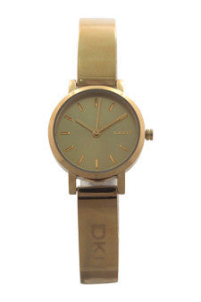 W-Wat-ny2307-soho-gold-tone-stainless-steel-half-bangle-bracelet-watch-by-dkny 1 Pc 