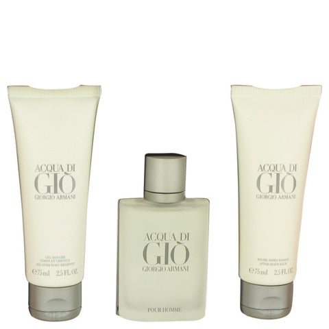 M-Gift-acqua-di-gio-by-giorgio-armani Gift Set -- 1.7 oz EDT Spray + 2.5 oz All Over Body Shampoo + 2.5 oz After Shave Balm